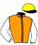 Orange white sl. yellow cap 